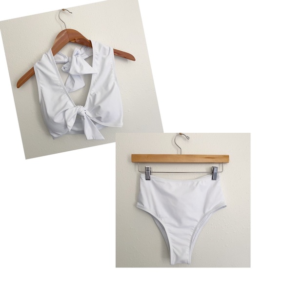 High Waisted Bikini Two Piece Swimsuit Size S - Picture 1 of 10